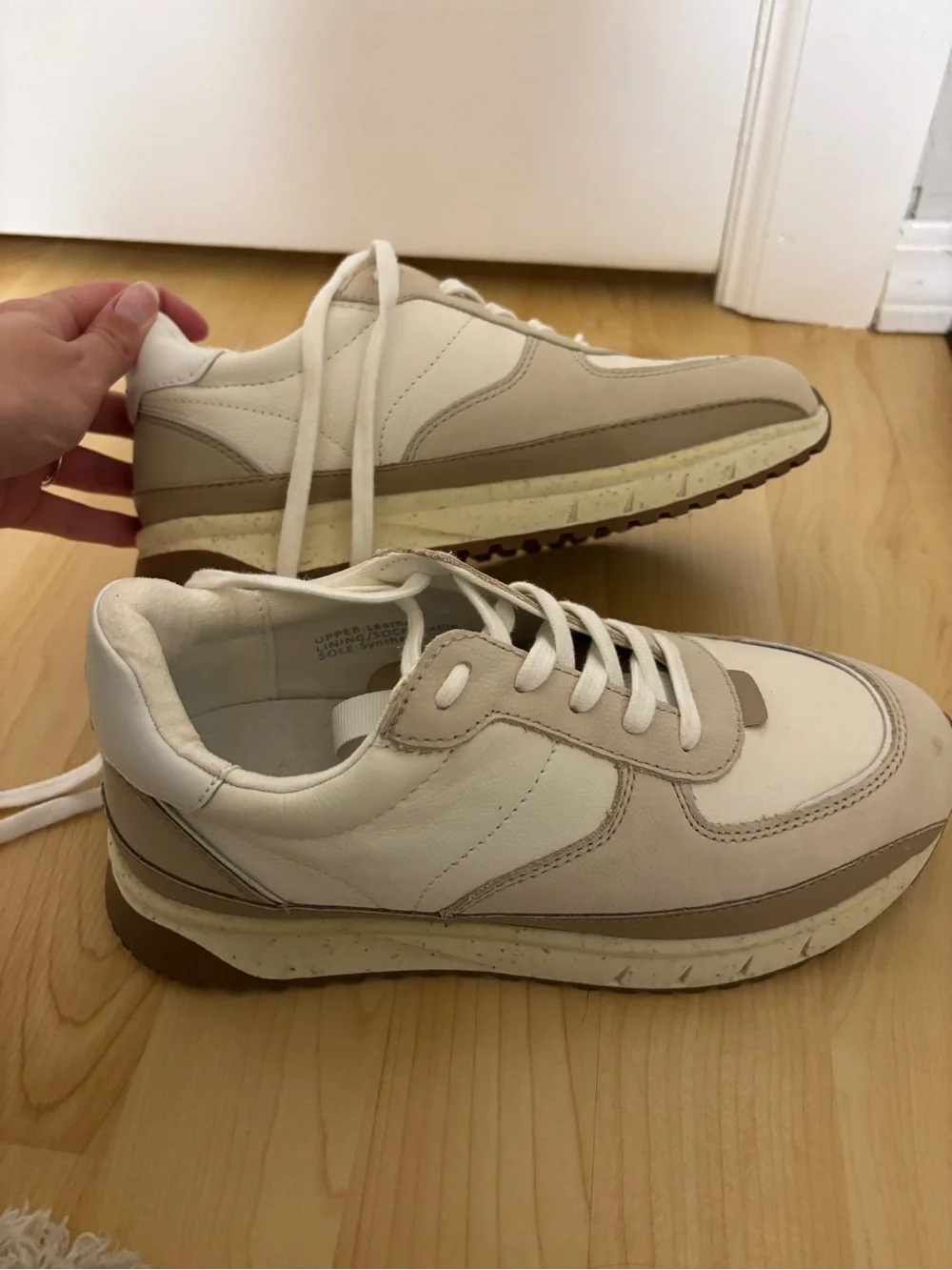 Madewell Beige and White Women’s Sneakers